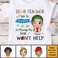 Personalized Gift For Grandson Moving My Seat Won't Help Funny School Classroom Kid T Shirt 27337 thumb 1