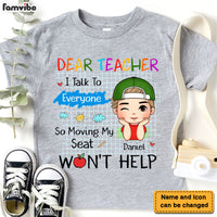 Personalized Gift For Grandson Moving My Seat Won't Help Funny School Classroom Kid T Shirt 27337 thumb 1
