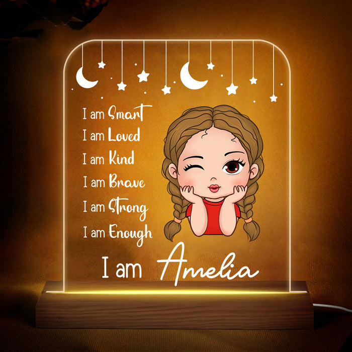 Personalized Gift For Granddaughter I Am Kind Plaque LED Lamp Night Light 27340 1