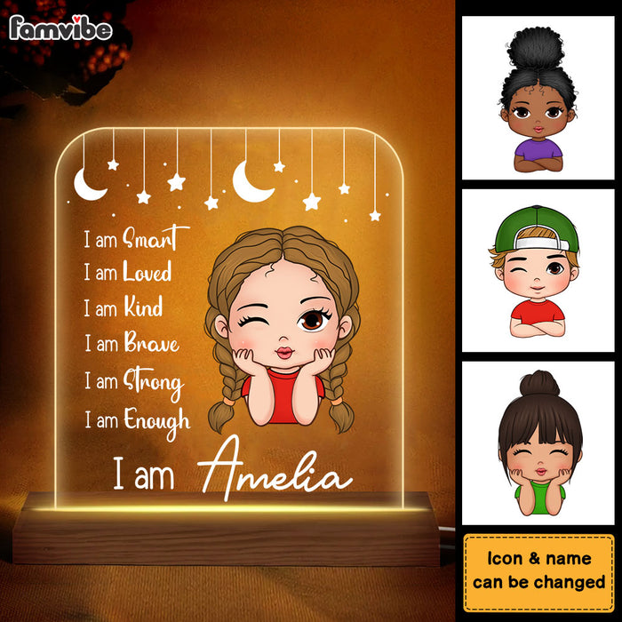 Personalized Gift For Granddaughter I Am Kind Plaque LED Lamp Night Light 27340 1