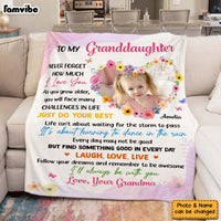 Personalized Love Gift For Granddaughter To My Granddaughter Blanket 31471 thumb 1