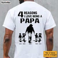 Personalized Gift For Grandpa For Papa Reasons I Love  Shirt 27344 thumb 1
