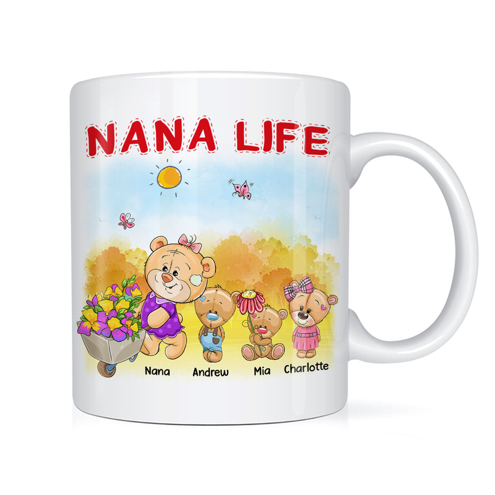 Personalized Birthday Gifts For Grandma Nana Life Teddy Bear Mug 27346 Primary Mockup