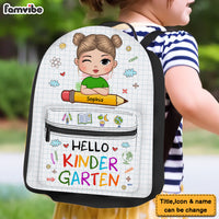 Personalized Gift For Granddaughter Hello Kindergarten BackPack 27349 thumb 1