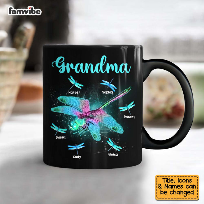 Personalized Gift For Grandma Dragonfly Mug 27352 1