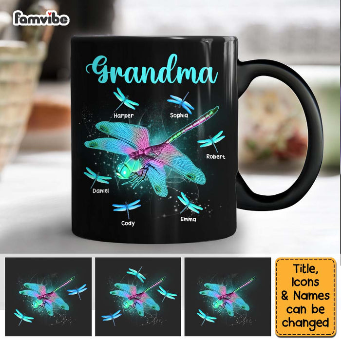 Personalized Gift For Grandma Dragonfly Mug 27352 1