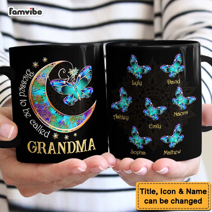 Personalized Gift For Grandma Moon Butterfly Mug 27354 1