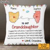 Personalized Gift For Granddaughter Long Distance Hug This Pillow 27361 thumb 1
