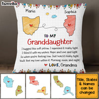 Personalized Gift For Granddaughter Long Distance Hug This Pillow 27361 thumb 1