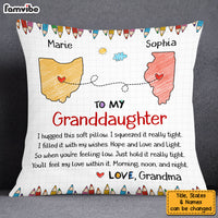 Personalized Gift For Granddaughter Long Distance Hug This Pillow 27361 thumb 1