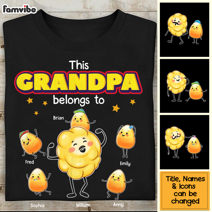 Personalized Gift For Grandpa Popcorn This Grandpa Belongs To Shirt - Hoodie - Sweatshirt 27364 1