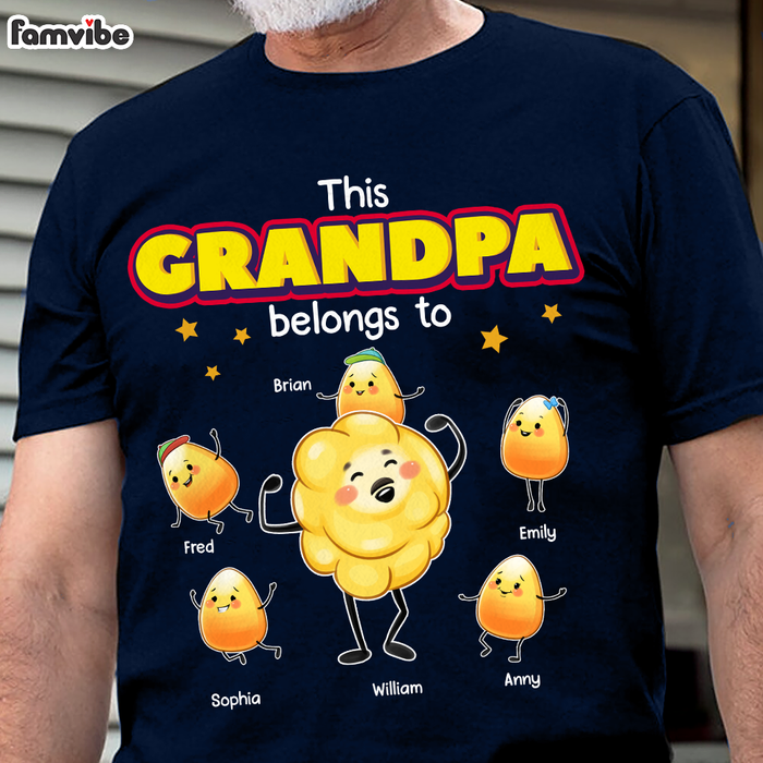 Personalized Gift For Grandpa Popcorn This Grandpa Belongs To Shirt - Hoodie - Sweatshirt 27364 1
