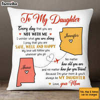 Personalized Gift for Daughter When You Are Not With Me Pillow 27365 thumb 1