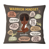 Personalized Gift for Daughter Warrior Mindset Pillow 27368 thumb 1