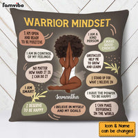 Personalized Gift for Daughter Warrior Mindset Pillow 27368 thumb 1