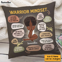 Personalized Gift for Daughter Warrior Mindset Pillow 27368 thumb 1