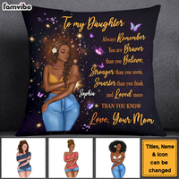 Personalized Gift for Daughter You Are Braver Pillow 27370 thumb 1