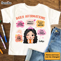Personalized Gift For Granddaughter Daily Affirmation Kid T Shirt 27371 thumb 1