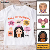 Personalized Gift For Granddaughter Daily Affirmation Kid T Shirt 27371 thumb 1
