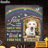 Personalized Pet Loss Gift If Love Could Have Saved You Square Memorial Stone 27373 1