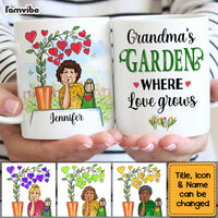 Personalized Gift for Grandma Where Love Grows Mug 27374 thumb 1
