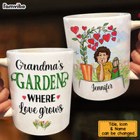 Personalized Gift for Grandma Where Love Grows Mug 27374 thumb 1