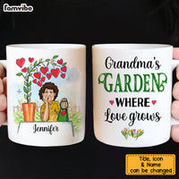 Personalized Gift for Grandma Where Love Grows Mug 27374 thumb 1