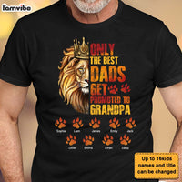 Personalized Gift for Grandpa Lion Footprints Shirt - Hoodie - Sweatshirt 27377 thumb 1