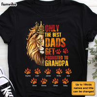 Personalized Gift for Grandpa Lion Footprints Shirt - Hoodie - Sweatshirt 27377 thumb 1