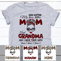 Personalized God Gifted Title Grandma T Shirt JR253 30O57 thumb 1
