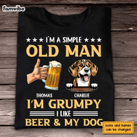 Personalized Gift For Dog Dad Grumpy Old Man Likes Beer And Dogs Shirt - Hoodie - Sweatshirt 27381 thumb 1