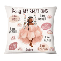 Personalized Daily Affirmation Gift For Granddaughter I am Thankful Pillow 27385 thumb 1