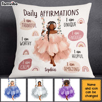 Personalized Daily Affirmation Gift For Granddaughter I am Thankful Pillow 27385 thumb 1