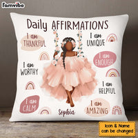 Personalized Daily Affirmation Gift For Granddaughter I am Thankful Pillow 27385 thumb 1