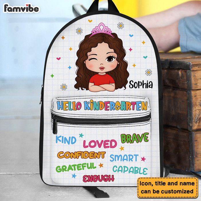 Personalized Back To School First Day Of School Gift For Granddaughter I Am Kind BackPack 27387 1