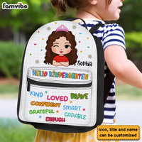 Personalized Back To School First Day Of School Gift For Granddaughter I Am Kind BackPack 27387 thumb 1