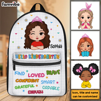 Personalized Back To School First Day Of School Gift For Granddaughter I Am Kind BackPack 27387 thumb 1