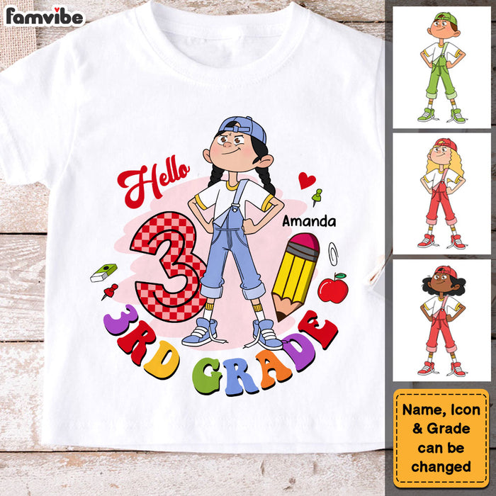 Personalized Gift For Granddaughter Back To School Kid T Shirt 27388 1
