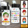 Personalized Gift For Grandson Watch Out Here I Come Kids Water Bottle With Straw Lid 27389 1