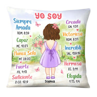 Personalized Gift For Granddaughter I Am Bible Verses Spanish Pillow 27391 thumb 1