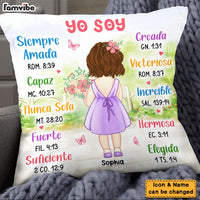 Personalized Gift For Granddaughter I Am Bible Verses Spanish Pillow 27391 thumb 1