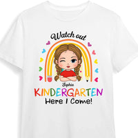 Personalized Back To School First Day Of School Gift For Granddaughter Kid T Shirt 27392 thumb 1