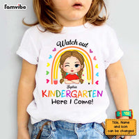 Personalized Back To School First Day Of School Gift For Granddaughter Kid T Shirt 27392 thumb 1