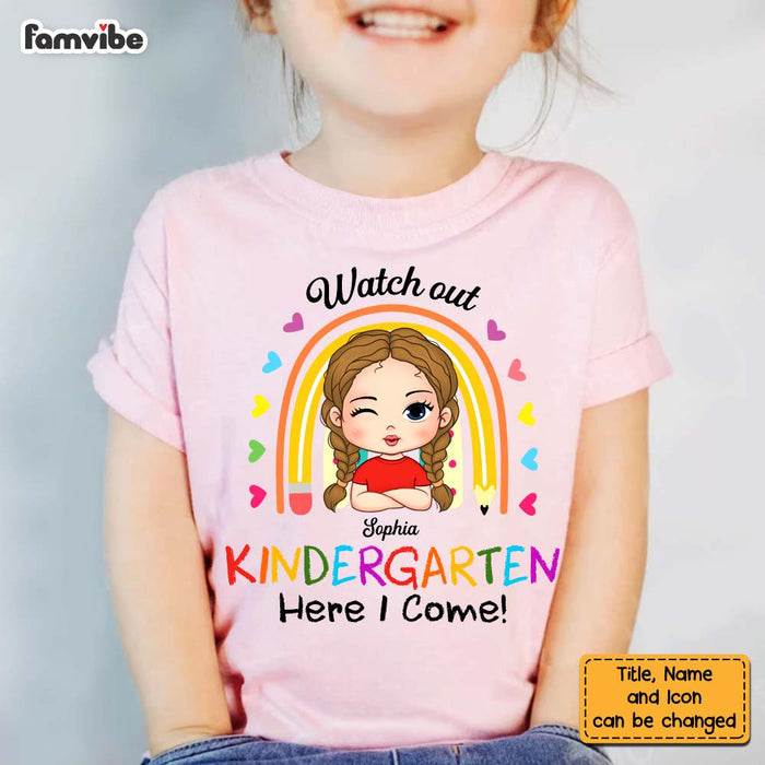 Personalized Back To School First Day Of School Gift For Granddaughter Kid T Shirt 27392 1