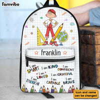 Personalized Gift For Granddaughter Grandson Back To School BackPack 27394 thumb 1