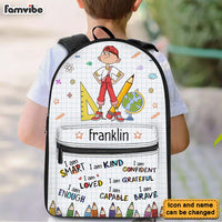 Personalized Gift For Granddaughter Grandson Back To School BackPack 27394 thumb 1