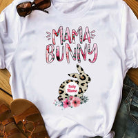 Personalized Mom Bunny Easter T Shirt FB241 95O53 thumb 1