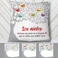 Personalized Spanish Mamá Abuela Family Tree Mom Grandma Pillow AP72 65O53 (Insert Included) thumb 1