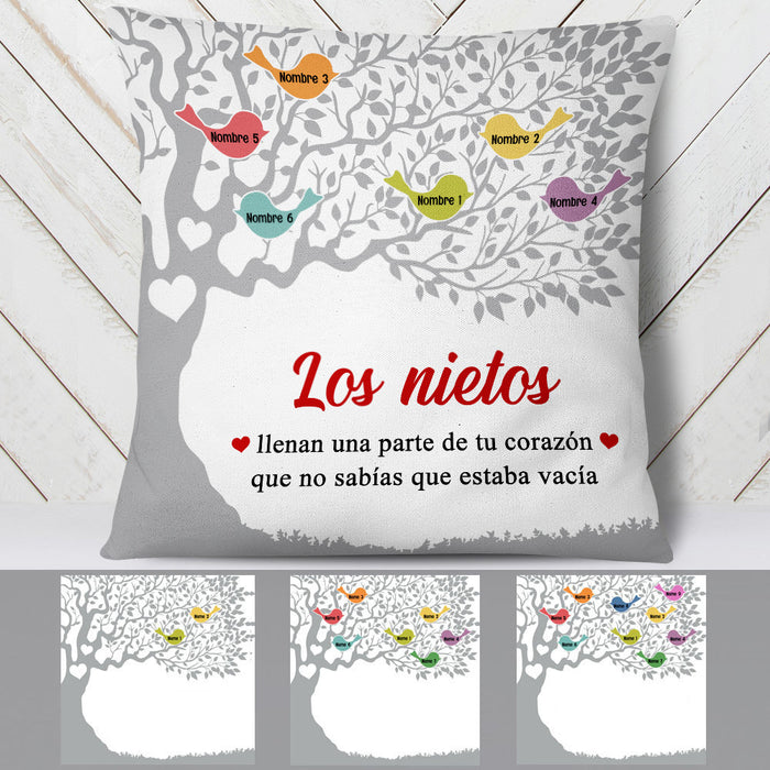 Personalized Spanish Mamá Abuela Family Tree Mom Grandma Pillow AP72 65O53 (Insert Included) 1