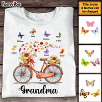 Personalized Gift for Grandma Bicycle With Flowers Shirt - Hoodie - Sweatshirt  27400 thumb 1
